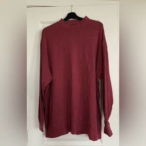 Greg Norman Collection Men's Burgundy Crewneck Sweater